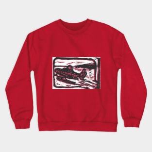 Fantasy floatplane, red Crewneck Sweatshirt